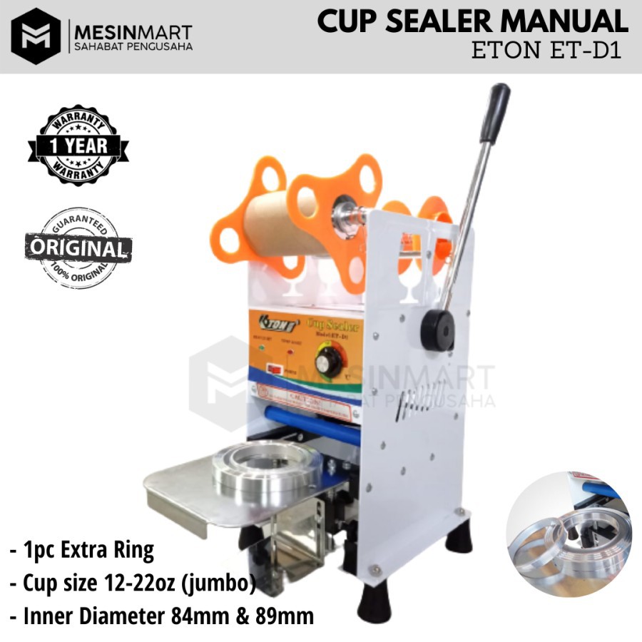 OMICKO C39 mesin cup sealer/Pres gelas minuman/Cup Sealer UKURAN 12OZ -220Z