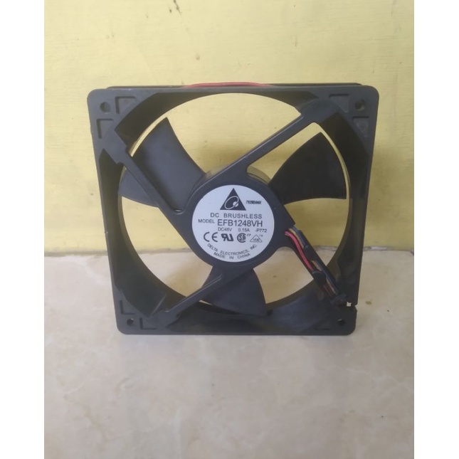 Kipas Fan Dc Brushless 48V 12X12Cm Model EFB1248VH