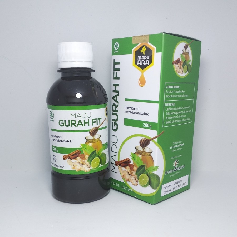 

QH Madu Gurahfit Paket 2 botol lebih murah gurah fit obat asma flu batuk pilek