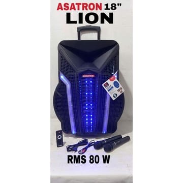 ASATRON LION (8902 USB) 18INCH RMS 80 W SPEAKER METTING PORTABLE BLUETOOTH ORIGINAL