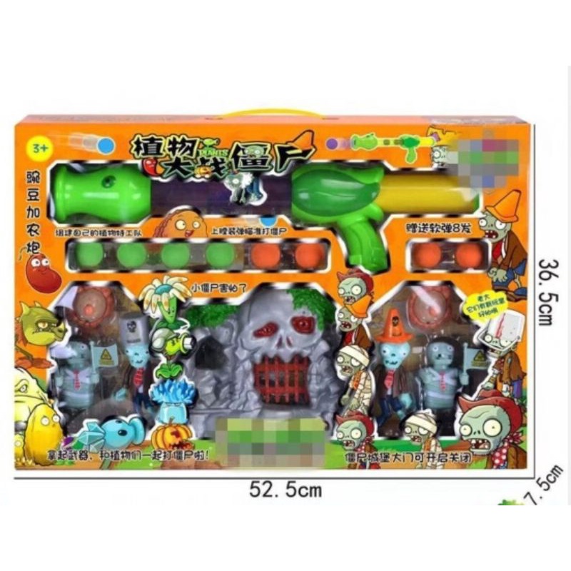 Plants vs zombie set murah / zombie 1set Mainan Game of The Year Plant Vs Zombie / mainan zombie tem