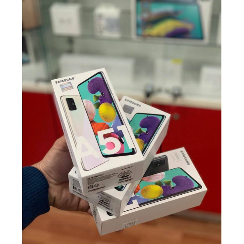 hp smartphone smart phone samsung A51 Ram 6GB 8GB Internal 128GB Android quad kamera murah resmi-3