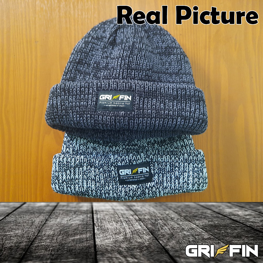 Topi Short Beanie Hat Kupluk Pria Windtwist Griffin Motif Unik Keren Limited Edition