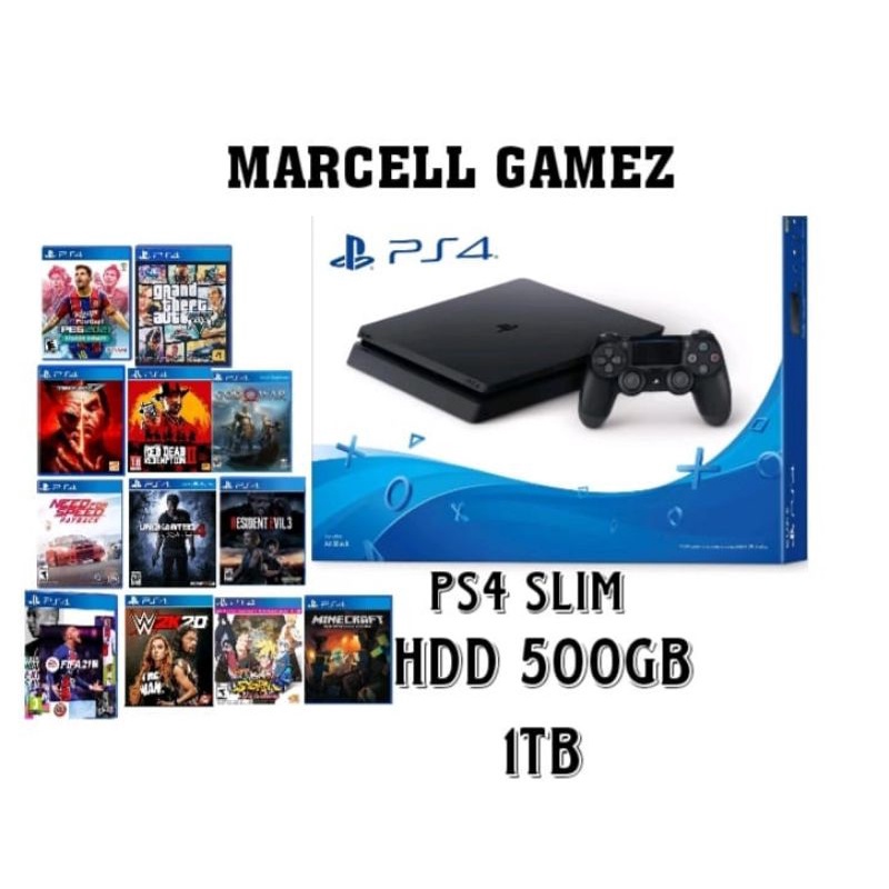 PS4 SLIM HARDISK 1TB /PS4 FAT HDD 500GB/1TB FULL GAMES