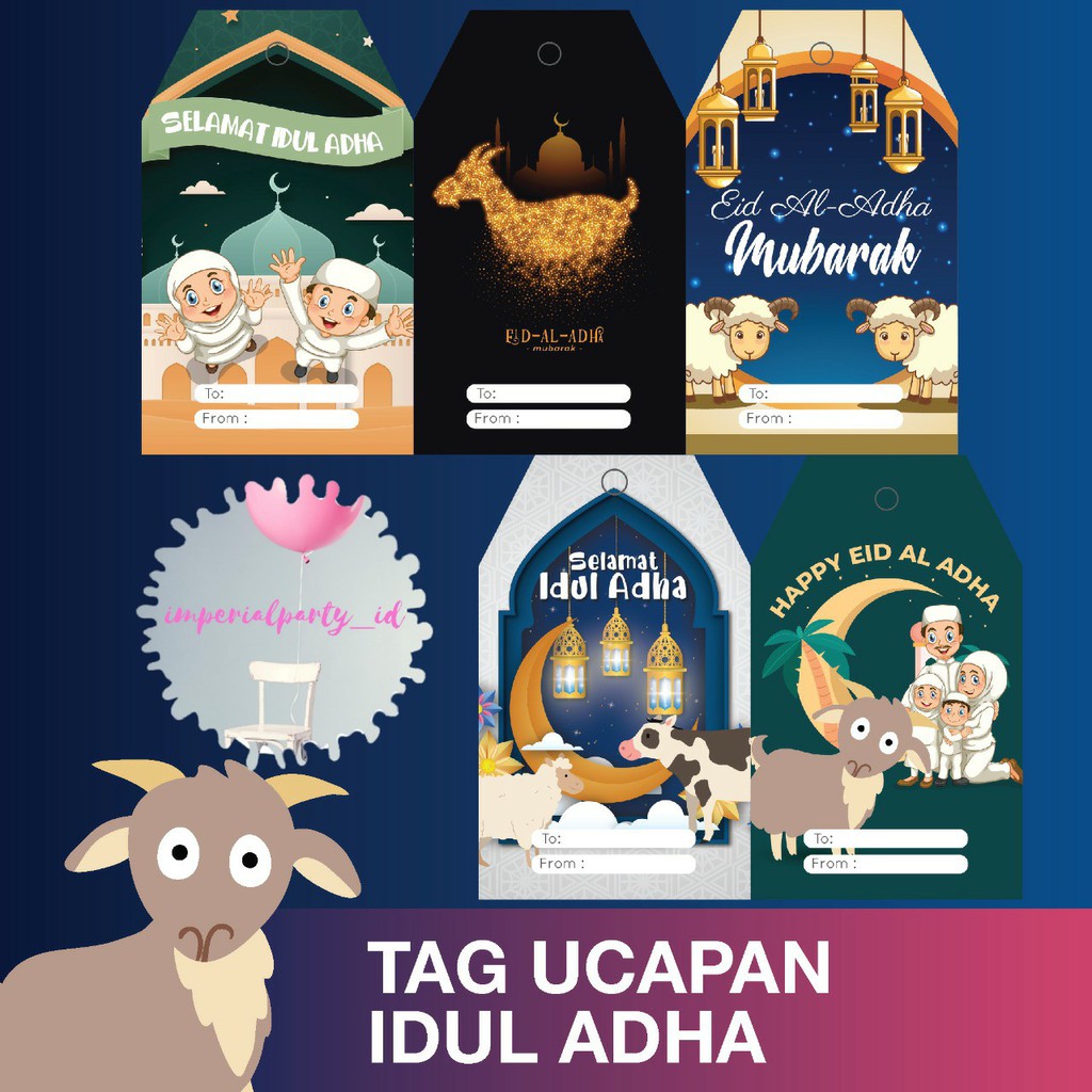 

Goodie Bag Hang Tag Kartu Lebaran Eid Qurban Kurban Idul Adha