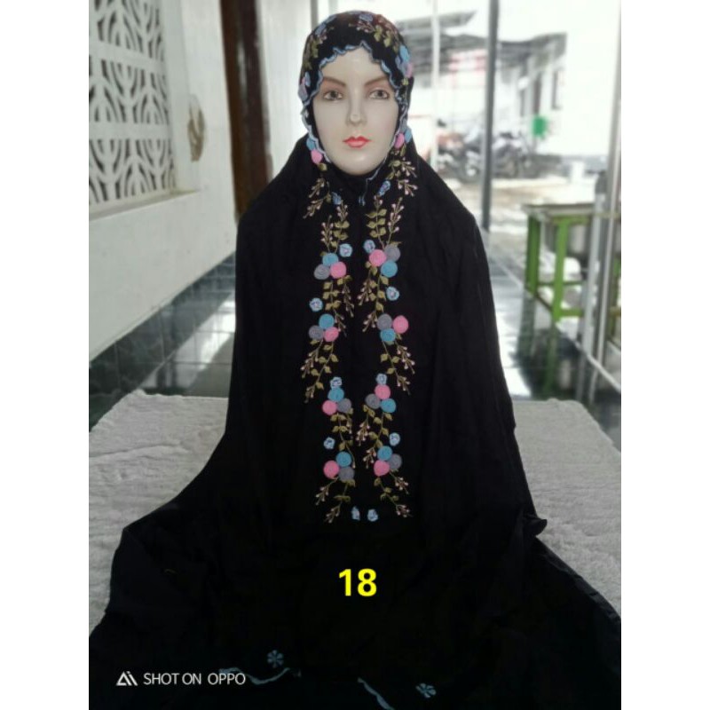 Mukena Terusan Dewasa Rayon Tile Rambat