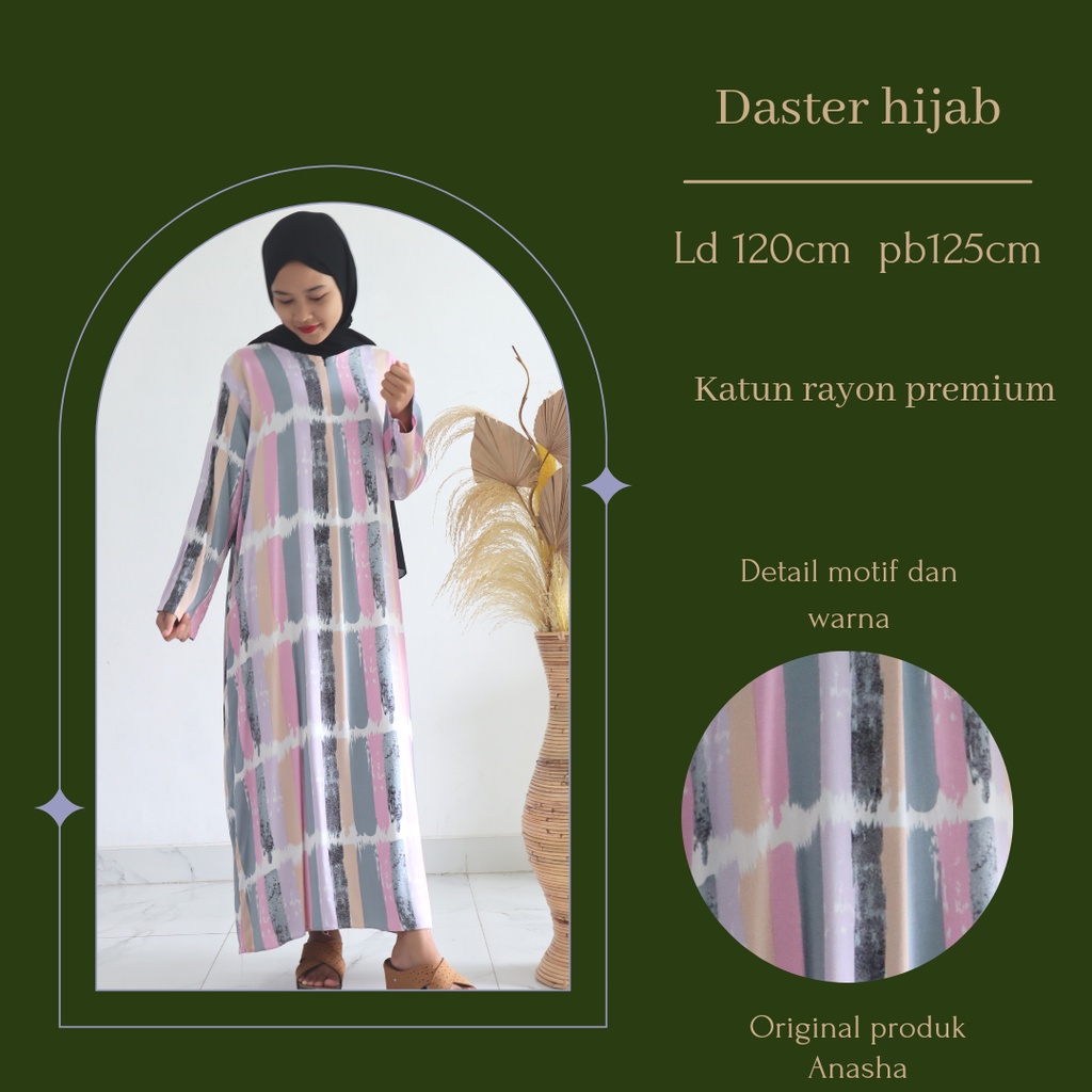 (COD) Anasha - Daster Hijab | Daster Murah - Daster Katun - Daster Panjang - Daster