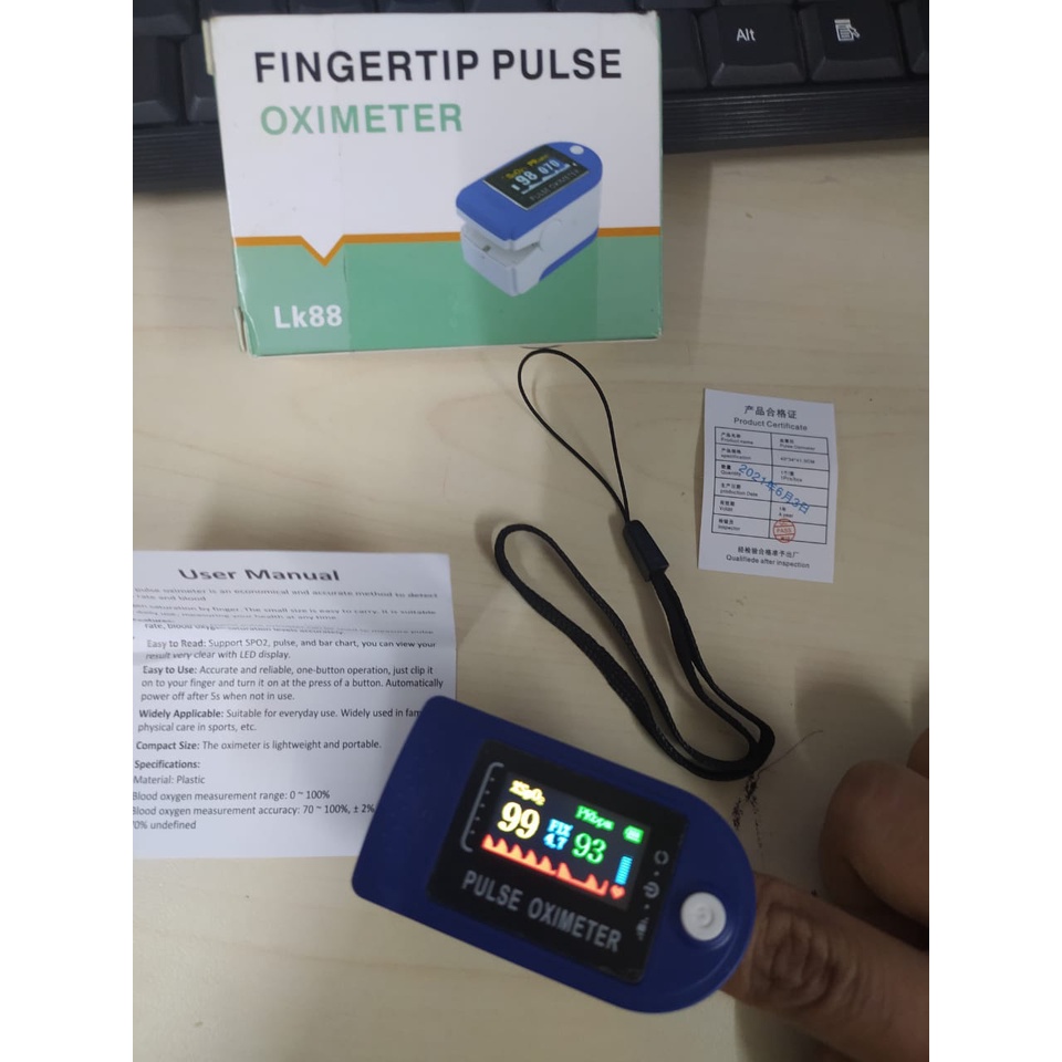 CEK OKSIGEN DARAH (PULSE OXIMETER) AKURAT