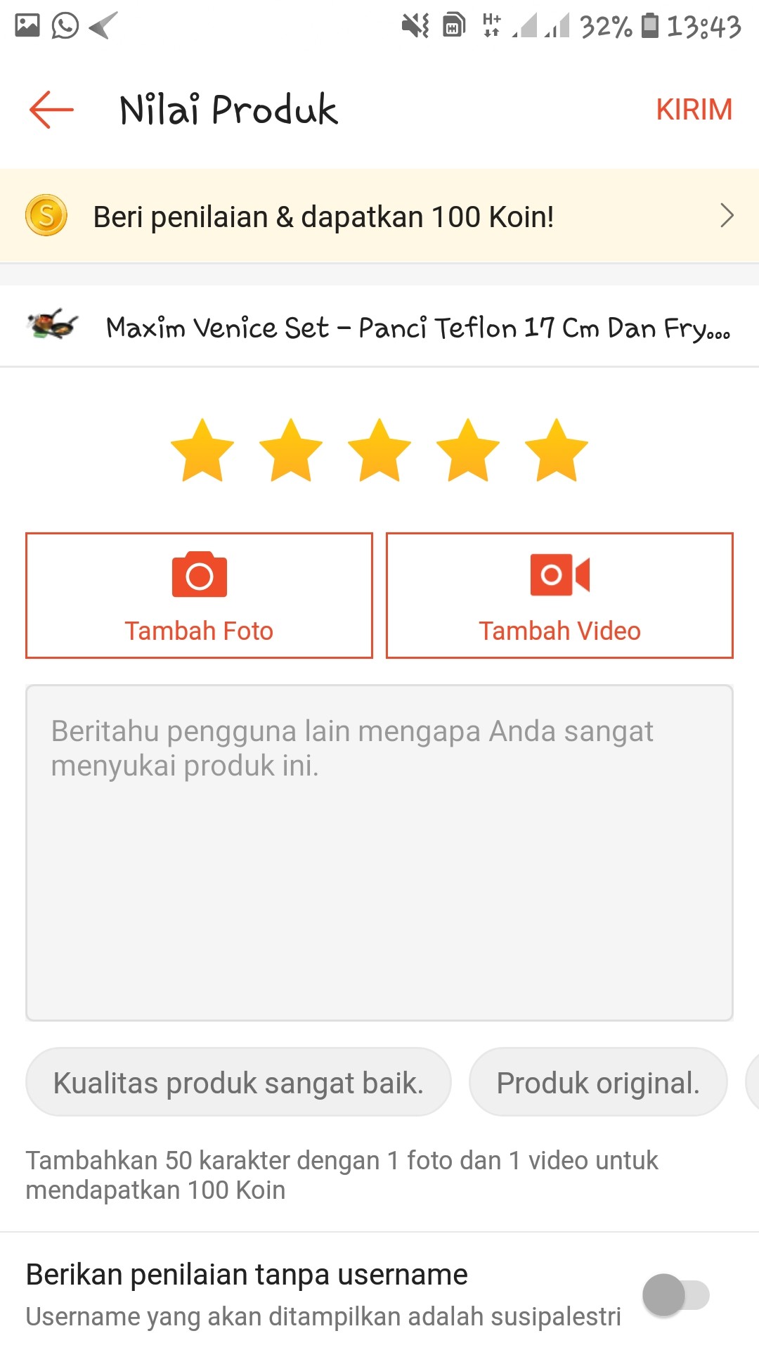 Maxim Venice Set - Panci Teflon 17 Cm Dan Fry Pan Teflon 20 Cm