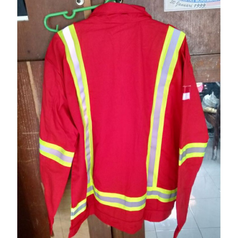SERAGAM SAFETY MERAH HSE RESLETING