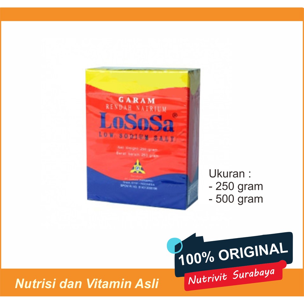 Garam Lososa - Garam Rendah Natrium - Garam Rendah Sodium - Garam Sehat Untuk Masak