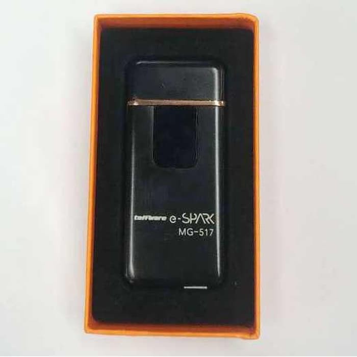 Korek Api Elektrik Fingerprint Sensor LED - MG-517 - Black