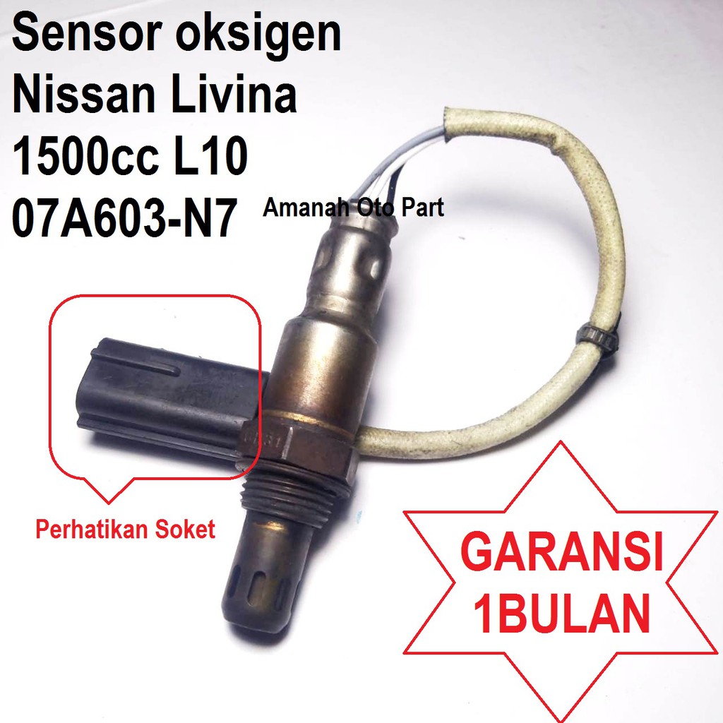 Sensor Oksigen O2 co2 Nissan Grand Livina L10 1500CC NTK 07A603-N7  japan oxygen PUTIH