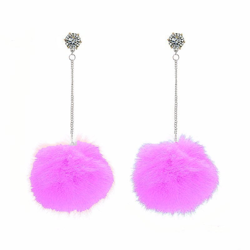 Anting Pompom Stud Diamond Diameter 3 cm  Miss  90