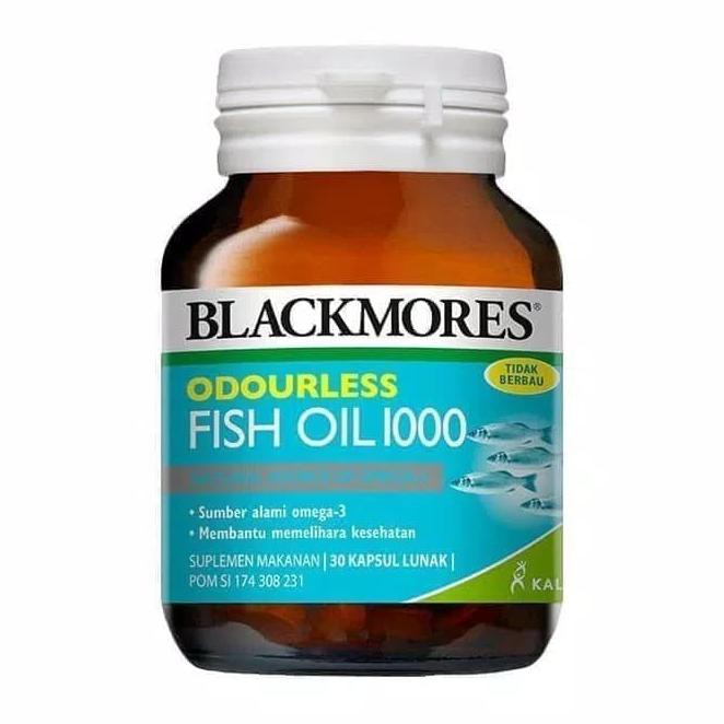 CS1E BLACKMORES ODOURLESS FISH OIL OMEGA 3 1000MG 1000 MG KALBE - 30 KAPSUL 6M9R