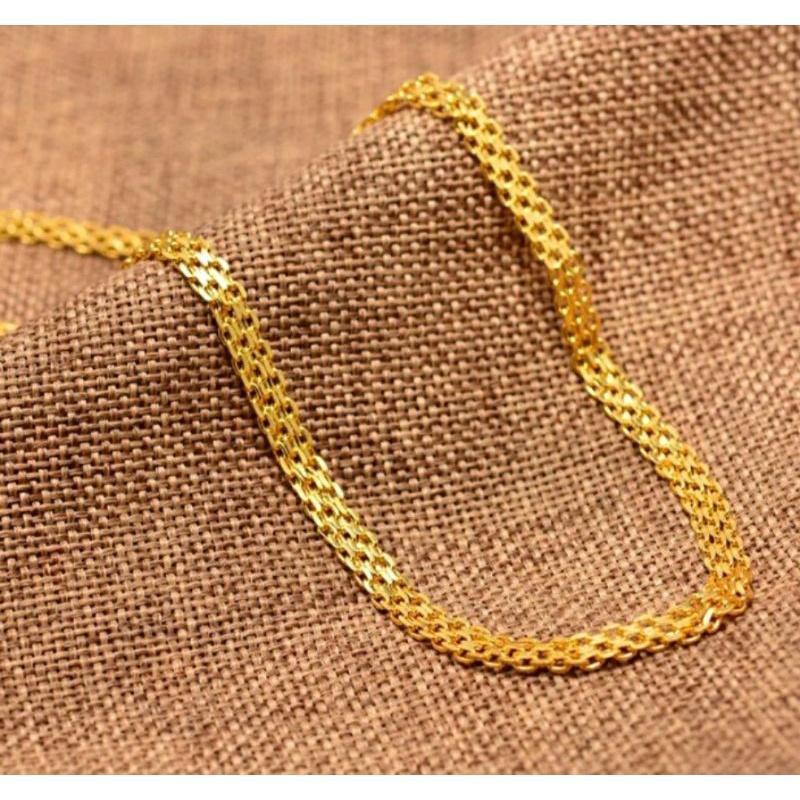 gelang tikar gold 24k free cincin coin / gelang tangan panjang 18cm