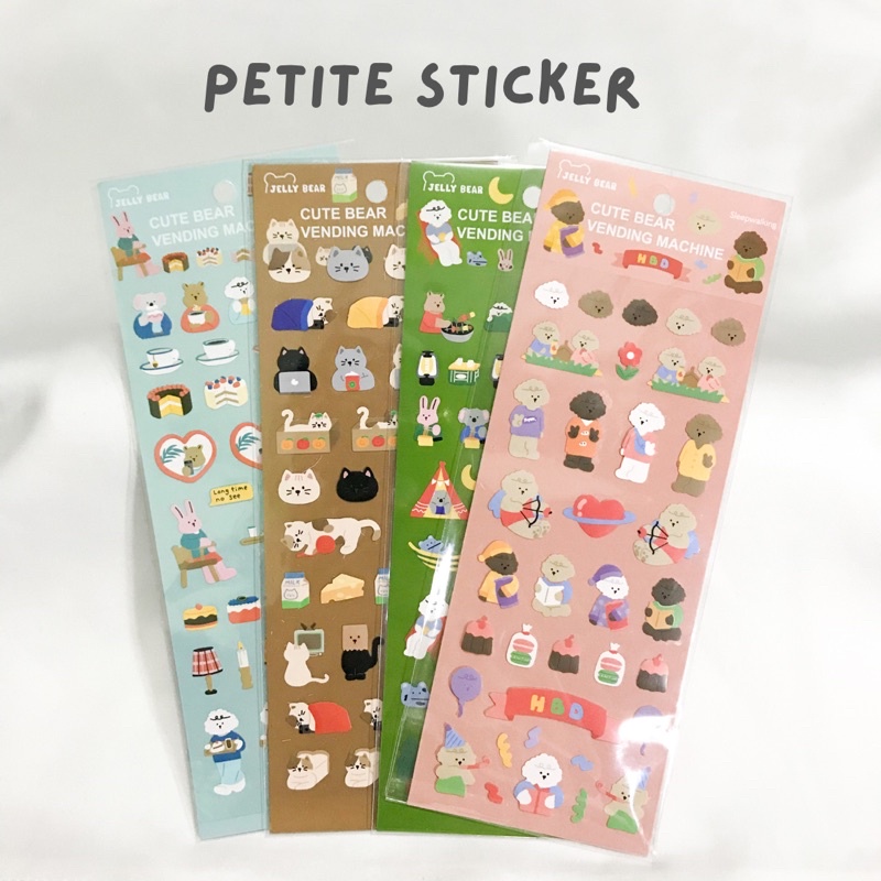 

1 Sheet Korean Petite Sticker Sheet || Sticker Aesthetic Deco Sticker Hias Bujo Journal Planner Diary Scrapbook Hadiah Gift Sticker DIY Jurnal Sticker Lucu Sticker INS Korea Sticker Hologram