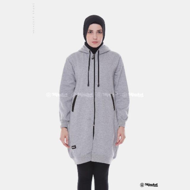 ⭐BUT 1 GET 2 GIFT⭐ HIJACKET® ORIGINAL BASIC GREY SERIES JAKET MUSLIMAH WANITA SYARI-GREY BLACK