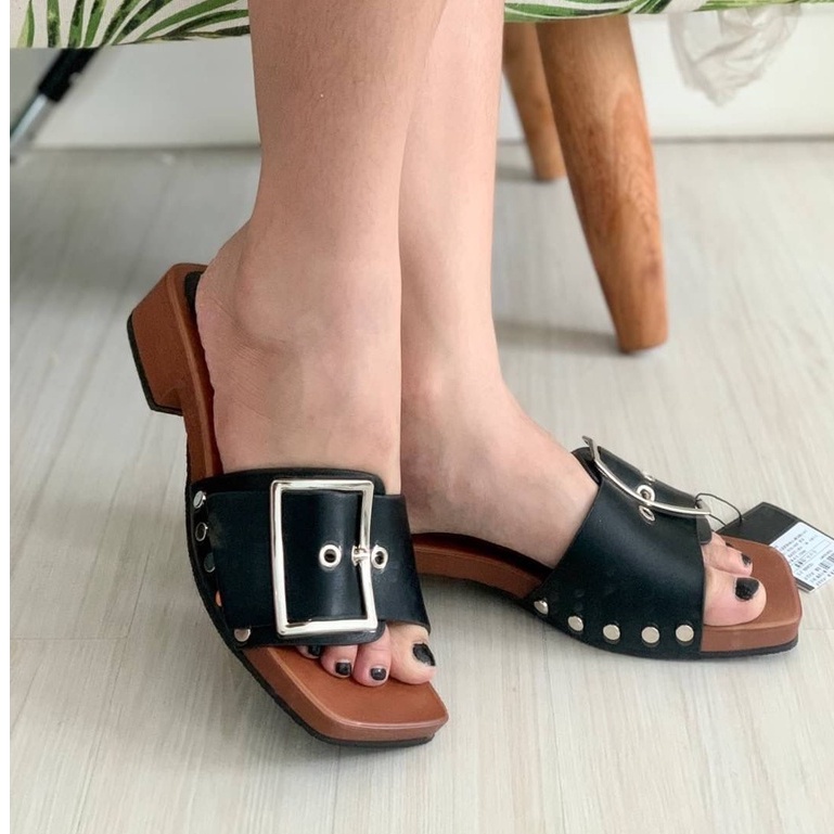 [7.7 Boombastis Sale⚡] - SANDAL WANITA ZS373 BELT HEELS SANDALS PREMIUM IMPORT