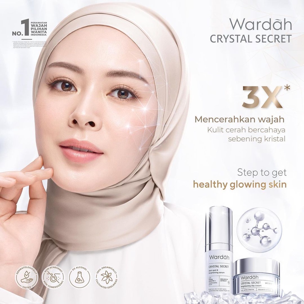 [PROMO PAYDAY] Wardah White / Crystal Secret | Face Wash Day Night Cream Dark Spot Serum Essence