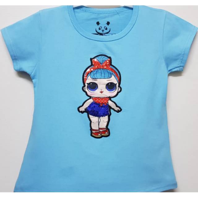 Kaos Anak Perempuan LOL Manik size 1-6