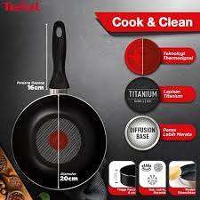 Tefal Cook & Clean Frypan 20 Cm / Wajan Penggorengan Tefal