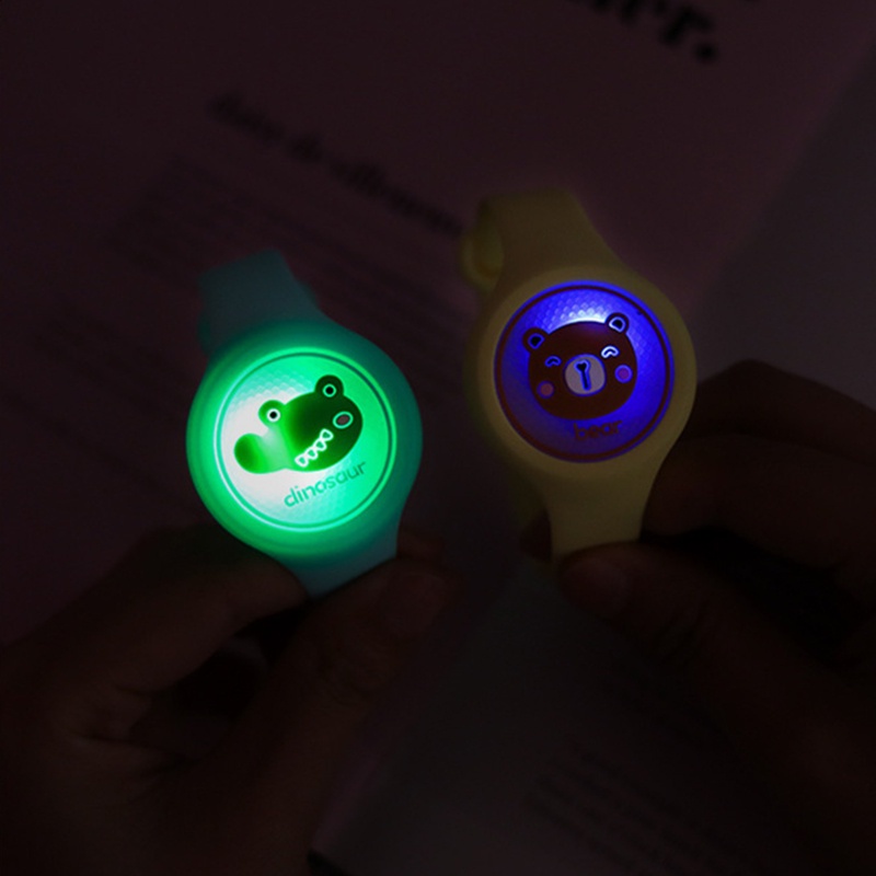 Gelang Anti Nyamuk Anal-Anak + LED Gelang lucu Gelang jam tangan (Packaging Dus)/C213