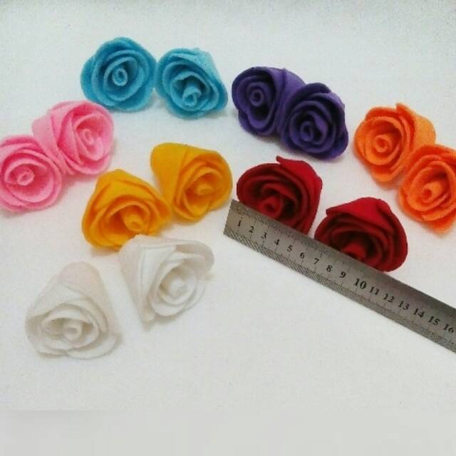 Bunga mawar flanel / bunga buket flanel / bunga flanel