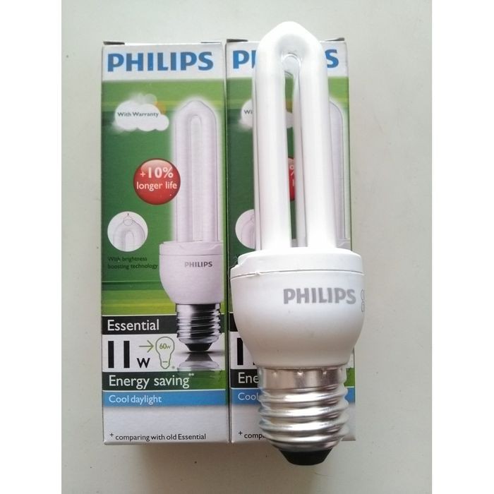 Lampu Philips Essential 5W 8W 11W 14W 18W 23W lampu tipe U