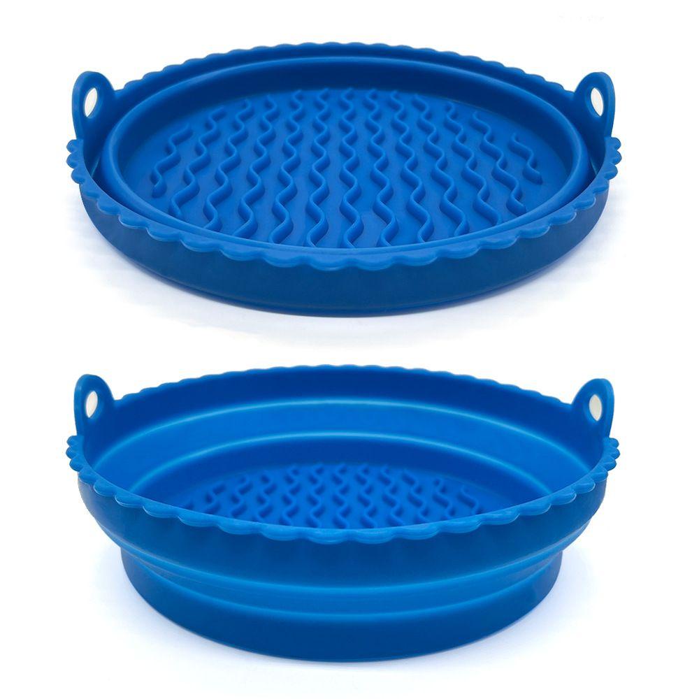 Panci Silikon Lipat Nanas Pengganti Reusable Pizza Plate AirFryer Aksesoris Baking Basket