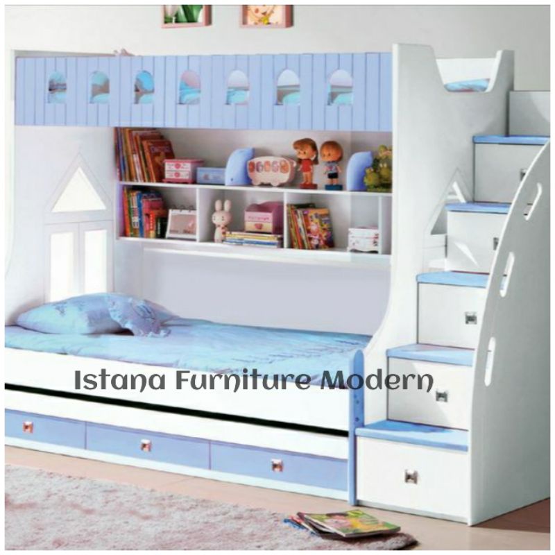 Tempat tidur tingkat anak - Dipan tingkat anak - Ranjang tingkat untuk anak