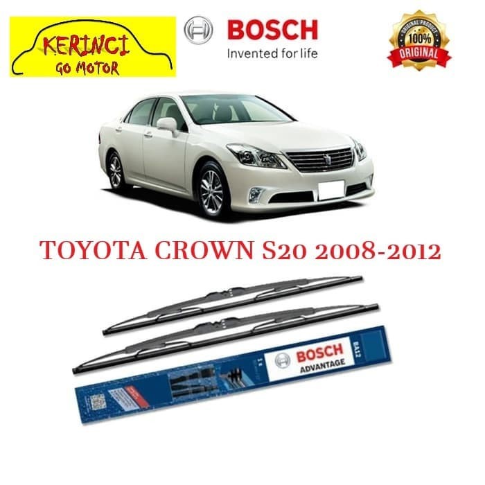 WIPER TOYOTA CROWN S20 2008-2012 BOSCH ADVANTAGE 24&quot; &amp; 18&quot; SEPASANG