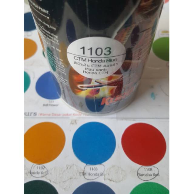 Pilox biru metalik Cat samurai paint 1103 Cmt honda blue