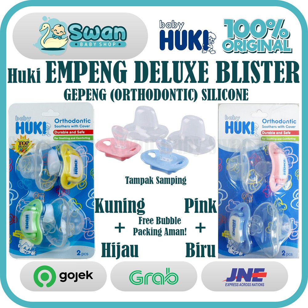 Empeng HUKI Baby Empeng Gepeng Orthodontic / HUKI Empeng Orthodontic