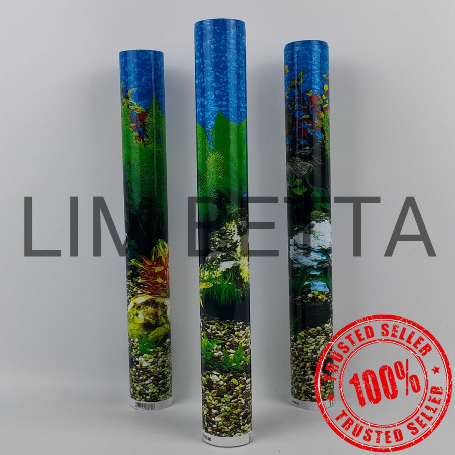 1 ROLL BACKGROUND GAMBAR AQUARIUM 30 CM / WALLPAPER AQUARIUM 15 METER