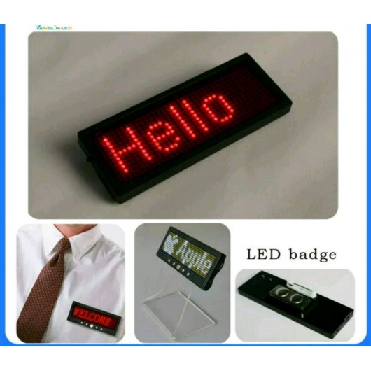 

Running LED Name Tag