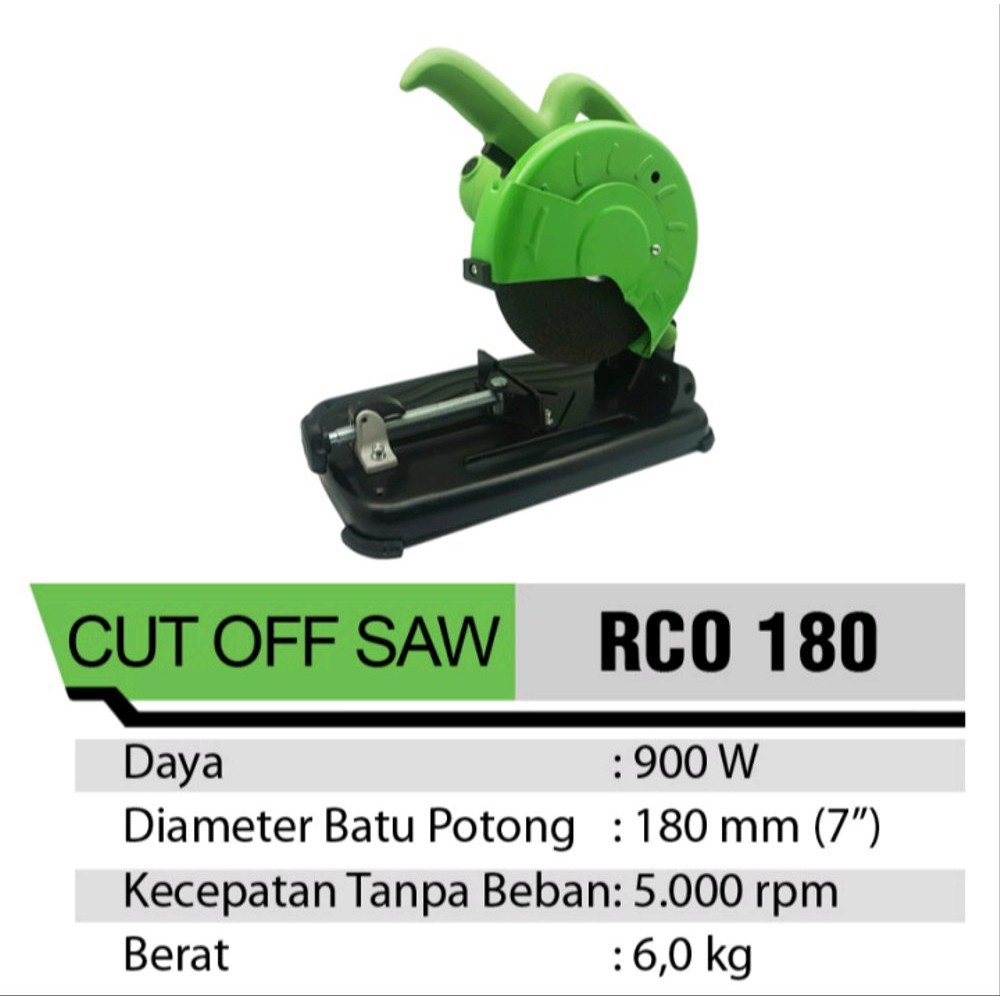 BISA COD!!! Mesin Gergaji Potong Besi Duduk 14 INCH 7 INCH RYU CUT OFF SAW RCO 180 diameter 7&quot; RYU Mesin Cut Off Mini 7 Inch Potong Besi Alumunium Kayu 14 INCH