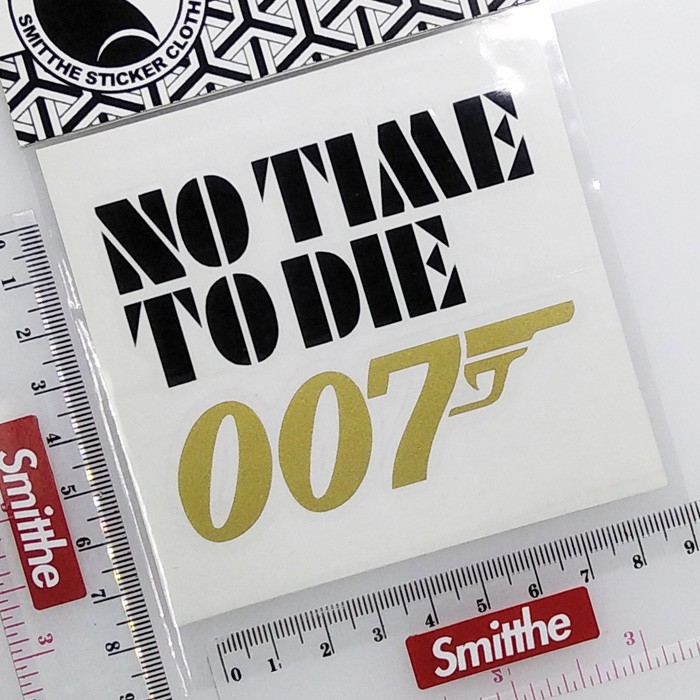 Stiker 007 No Time To Die Logo James Bond Cutting Sticker aksesoris Mobil Motor