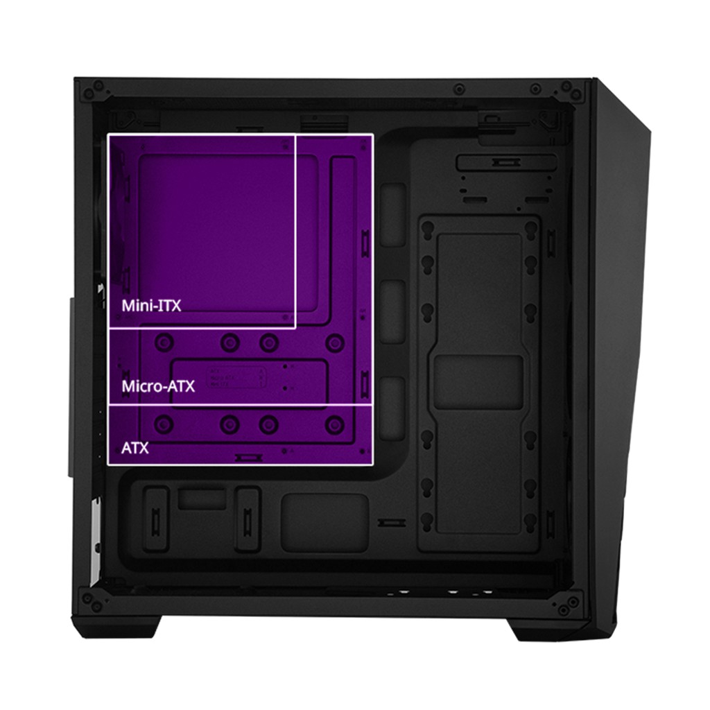 Cooler Master Masterbox K501L RGB + 2 Fan Casing PC