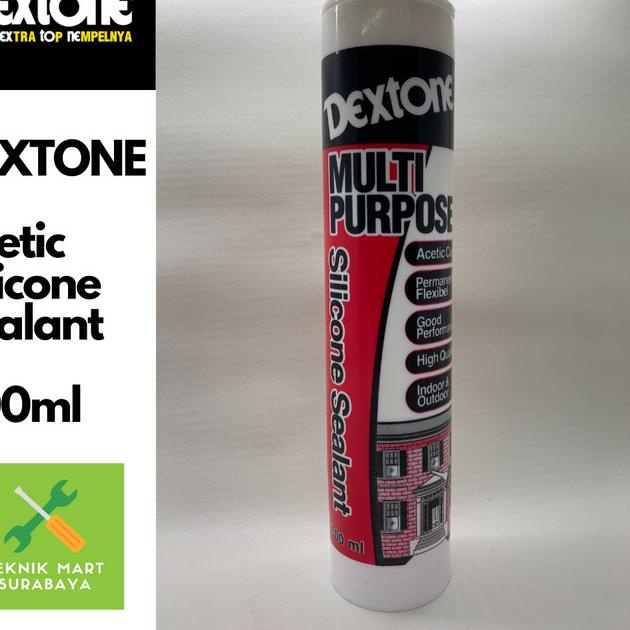 

✮ Lem Silikon / Acetic Silicone Sealant / Multi Purpose DEXTONE 300 ML - Putih ☞