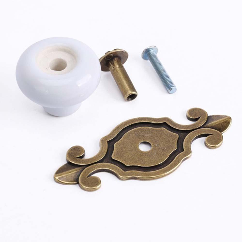 [Elegan] Knob Pintu 2per4/6pcs Vintage Kabinet Lemari Pakaian Zinc alloy Pegangan Laci