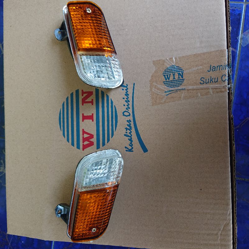 sein SIGN reteng riting front winker honda grand 1 Set plus lampu pnp