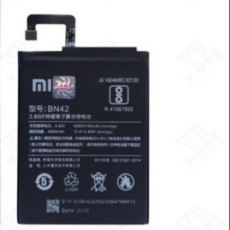 BATERAI BATTERY BATRE XIAOMI REDMI 4 BN42 BN-42 ORIGINAL