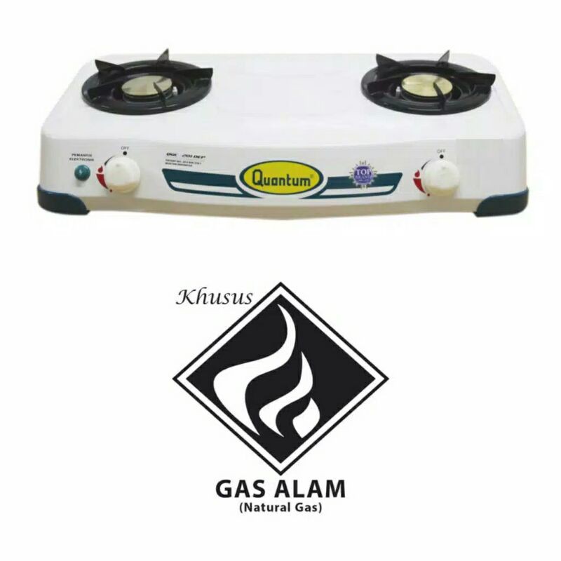 Quantum kompor gas alam type QGC 201GA dengan system pengapian electric