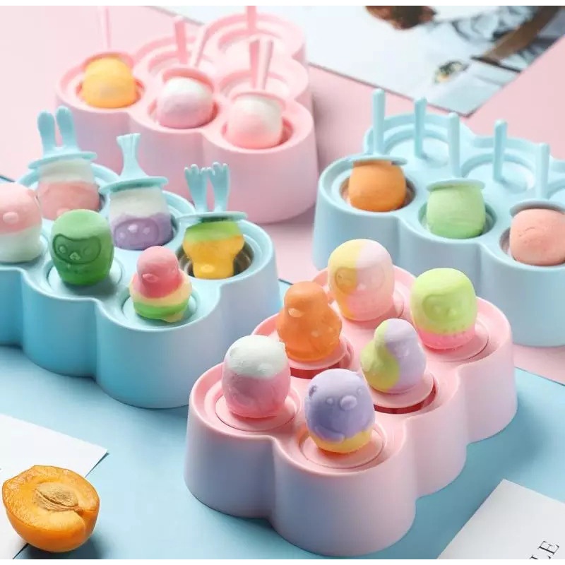 Wadah Cetakan Ice Cream  Es Batu Bulat Bola Ice Ball Maker Silicone