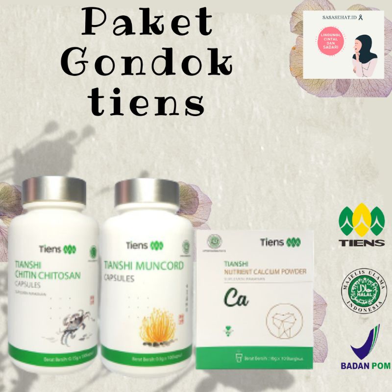 Paket Gondok Tiroid tiens | MUNCORD +CHITOSAN+NHCP