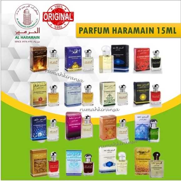 PARFUM Al HARAMAIN 15 ml ORIGINAL | Original 100% free from alcohol