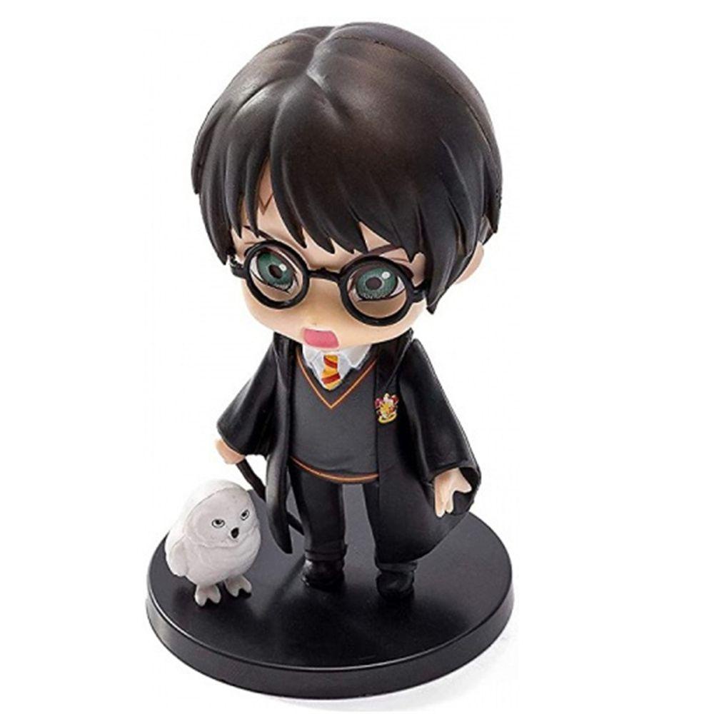 QUINTON Harried Potter Action Figure Hadiah Anak Mainan PVC Versi Patung Q Dekorasi Desktop Ornamen Hadiah Hermione Ron Hedwig