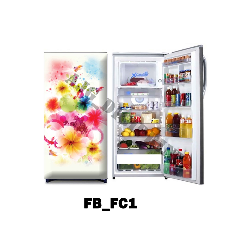 stiker kulkas motif BUNGA