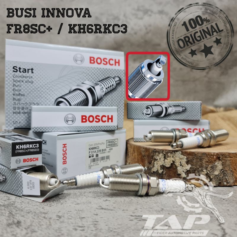 BUSI INNOVA FORTUNER HILUX FR8SC+ KH6RKC3 SPARK PLUG BOSCH ORIGINAL